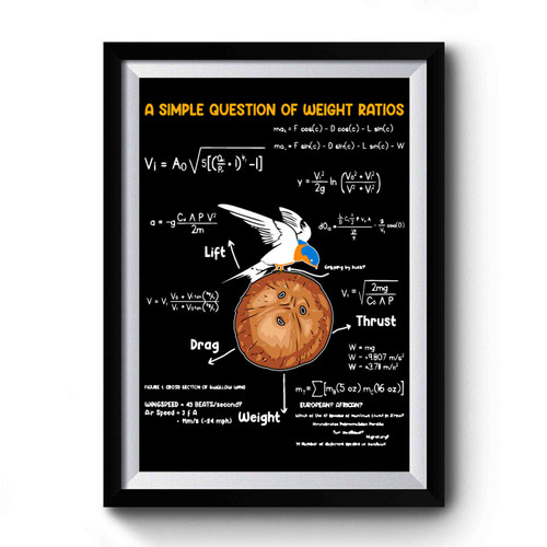 A Simple Question Of Weight Ratio Premium Poster