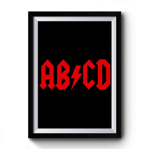 Abcd Rock Parody Premium Poster