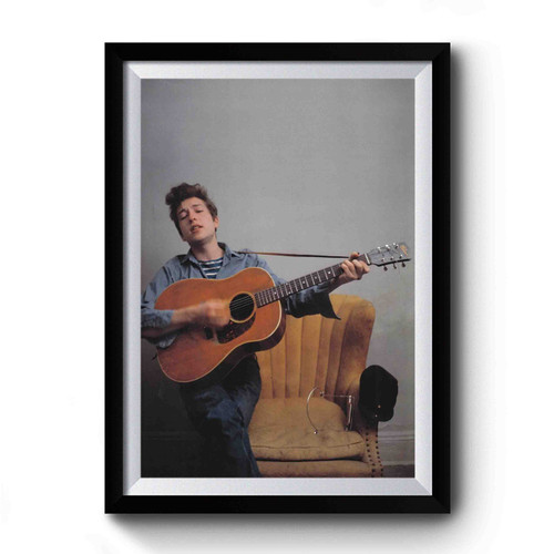 Acoustic Guitar Bob Dylan Premium Poster