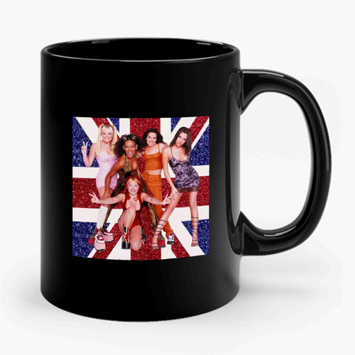 Space Girls British Flag Ceramic Mug