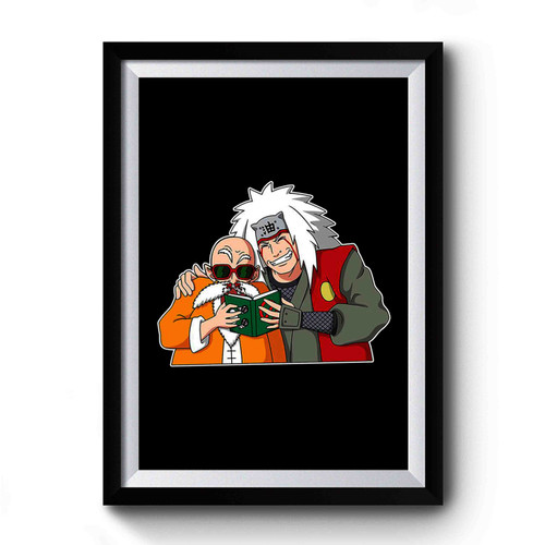 anime funny jiraiya and muten roshi hentai harem Premium Poster