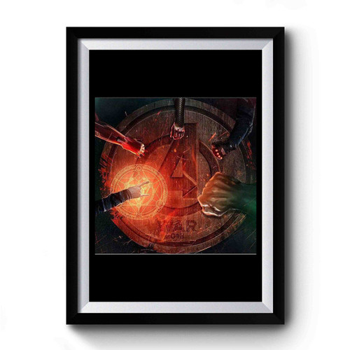 Avenger war logo Premium Poster