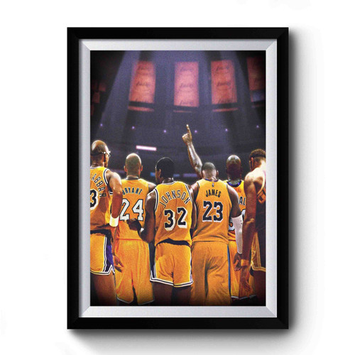 Basketball On Nba Premium Poster