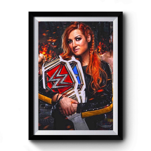 Becky Lynch Double Champion 1 Premium Poster