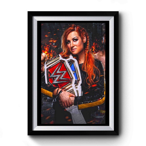 Becky Lynch Double Champion Premium Poster
