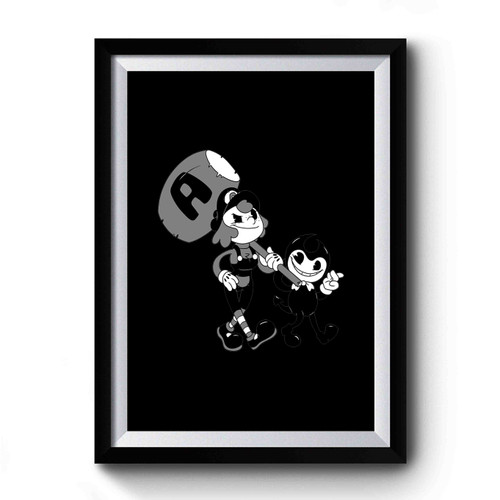Bendy And The Ink Machine Devil Song Five Nights At Freddys Fan Premium Poster