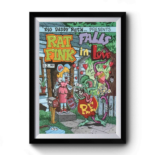 Best Rat Fink Retro Cool Premium Poster