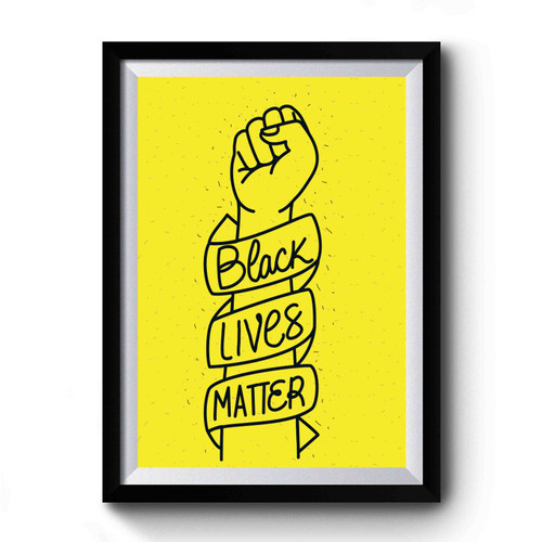 Black Lives Matter Yellow Premium Poster