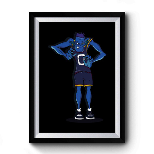 Blue Warriors Are Monstars Of The NBA Premium Poster