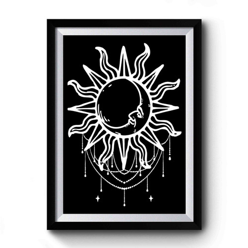 Boho Draping Sun And Moon Gypsy Premium Poster