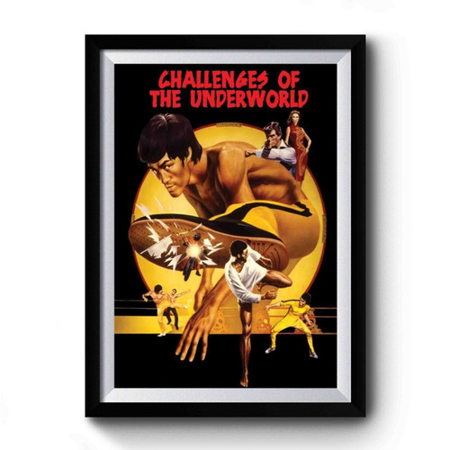 Bruce Lee Challenges Premium Poster