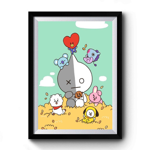 Bt21 Group Kpop Premium Poster