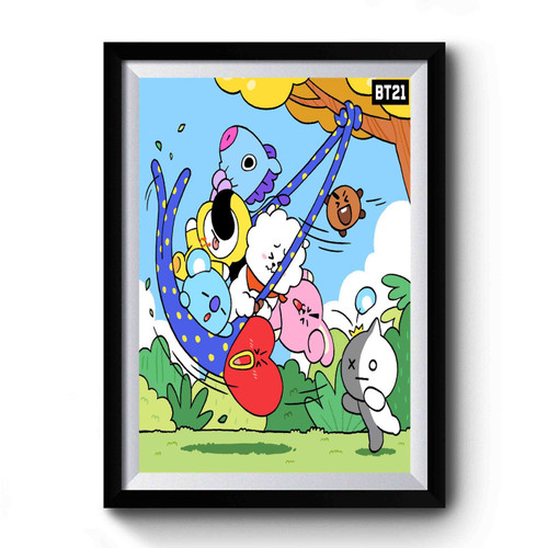 Bt21 Swing By And Hang Around Premium Poster