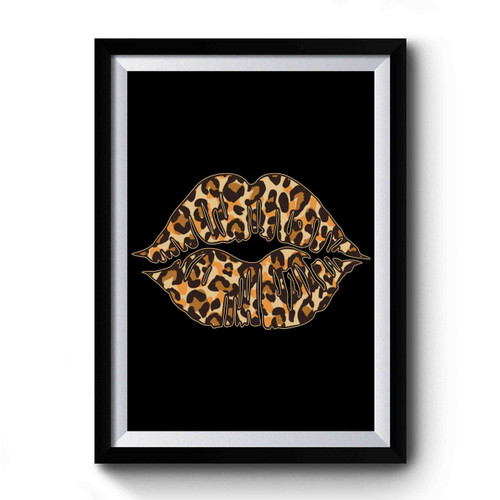 Cheetah Lips Premium Poster