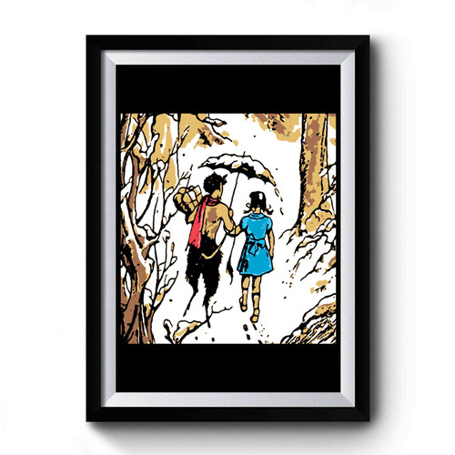 Chilly Stroll Premium Poster