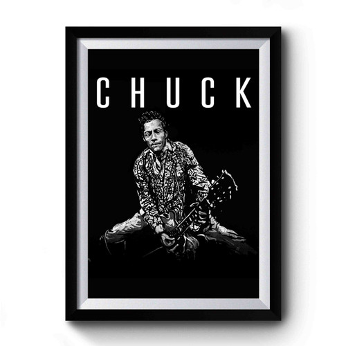 Chuck Berry Guitarist Premium Poster