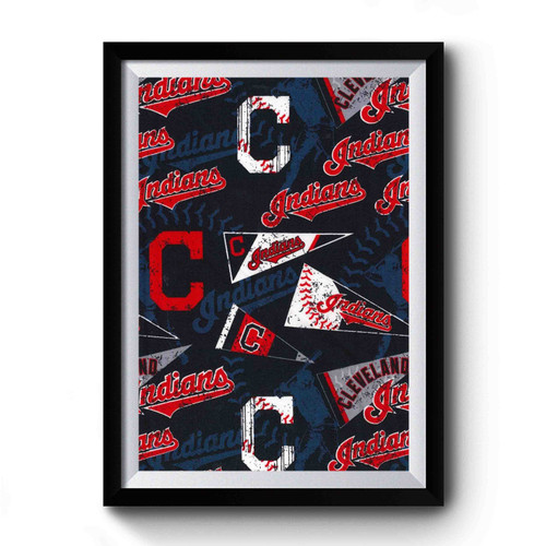 Cleveland Indians Logo Vintage Premium Poster