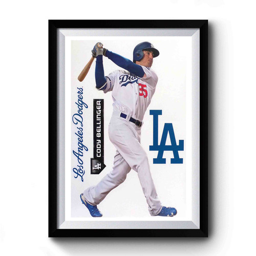 Cody Bellinger Fathead Teamtate Los Angeles Dodgers Logo Premium Poster