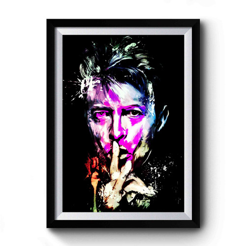 Colorful Bowie Premium Poster