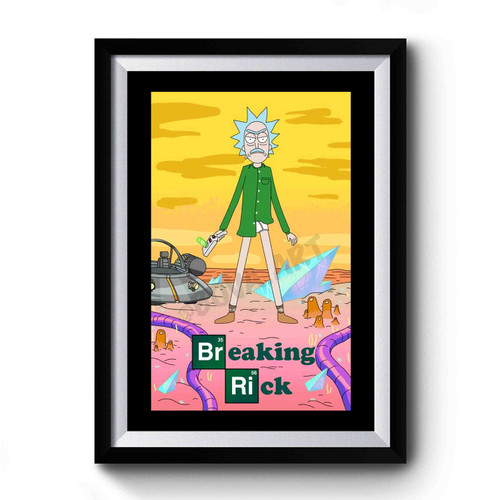 Comic Rick Breaking Rick Parody Premium Poster