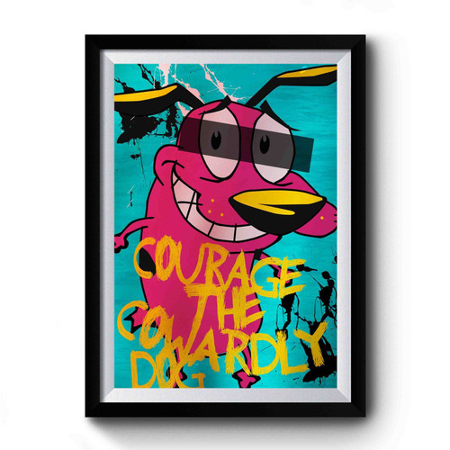 Courage The Cowardly Dog Smile Premium Poster