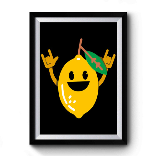 Dancing Lemon Premium Poster