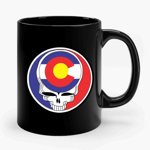 Steal Your State Colorado State Flag Grateful Dead Style Ceramic Mug