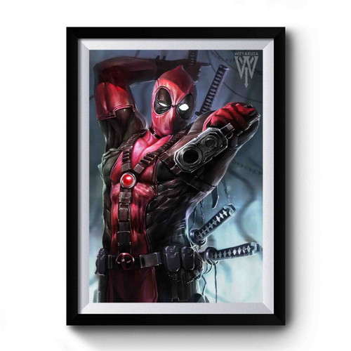 Deadpool Shot Pose Premium Poster