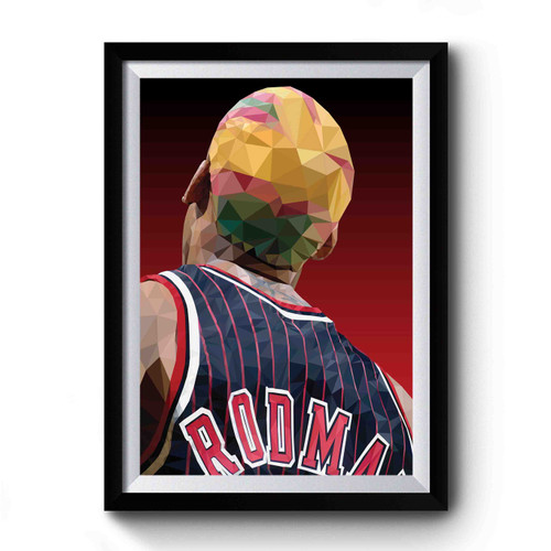 Dennis Rodman Chicago Bulls Top Rebound Star Premium Poster