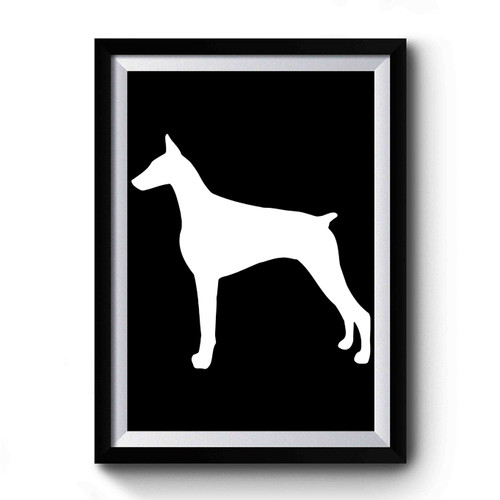 Doberman Pinscher Silhouette Premium Poster