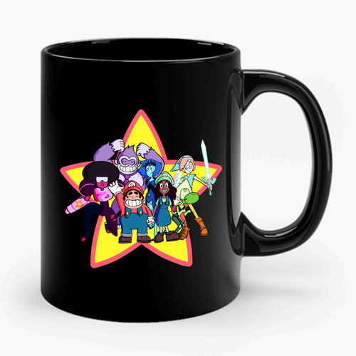 Steven Universe Super Smash Brothers Mashup Smash Bros Nintendo Cartoon Network Ceramic Mug