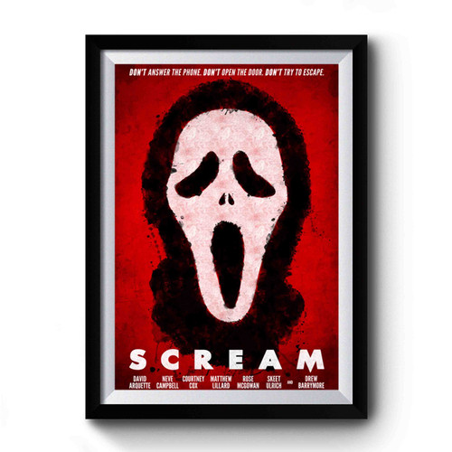 Dont Answer The Phone Dont Open The Door Dont Try To Escape Quote Of Scream Premium Poster Dont Answer The Phone Dont Open The Door Dont Try To Escape Quote Of Scream Premium Poster