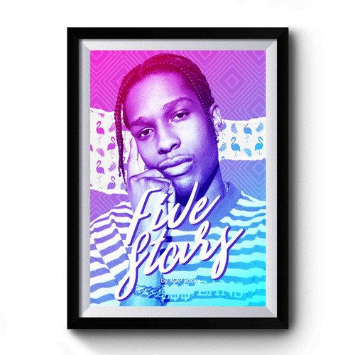 Five Stars Asap Rocky Premium Poster