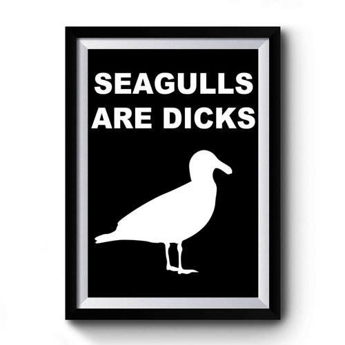 Funny Seagulls Premium Poster