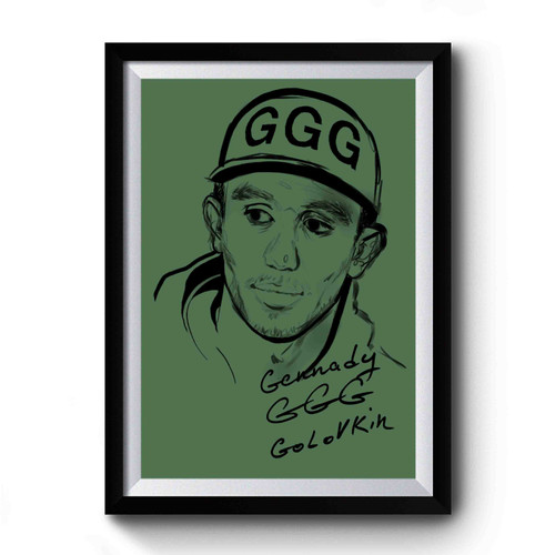 Gennady Golovkin Signature 1 Premium Poster