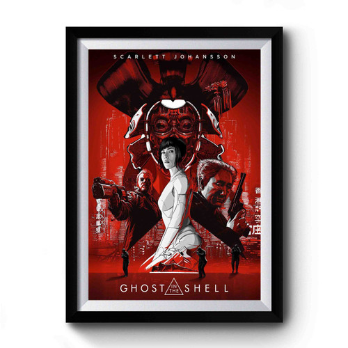 Ghost In The Shell Scarlett Johansson Premium Poster