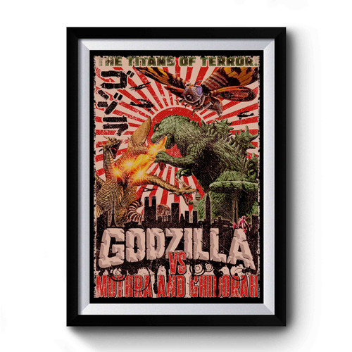 Godzilla The Titans Of Terror Classic Premium Poster