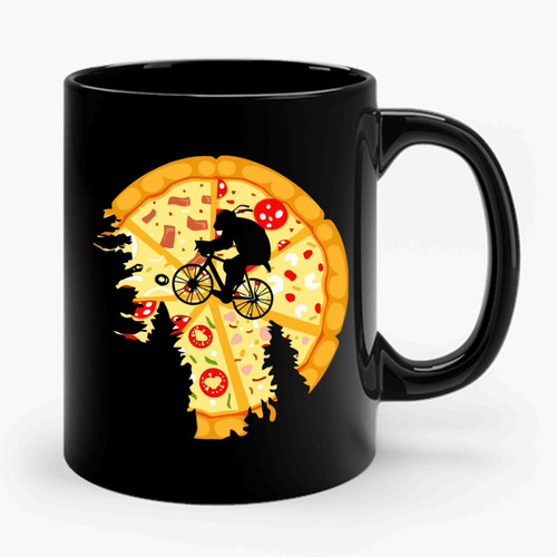 Stranger Things Pizza Moon Ceramic Mug