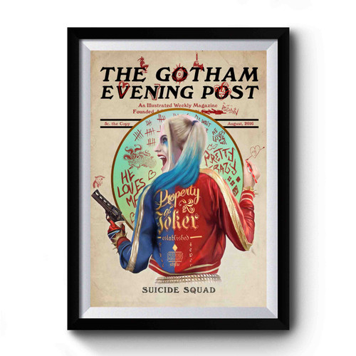 Gotham Evening Post Suicide Squad Premium Poster