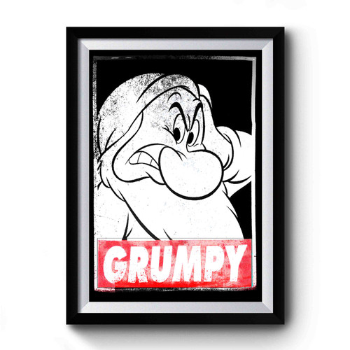 Grumpy Dwarf Snow White Premium Poster