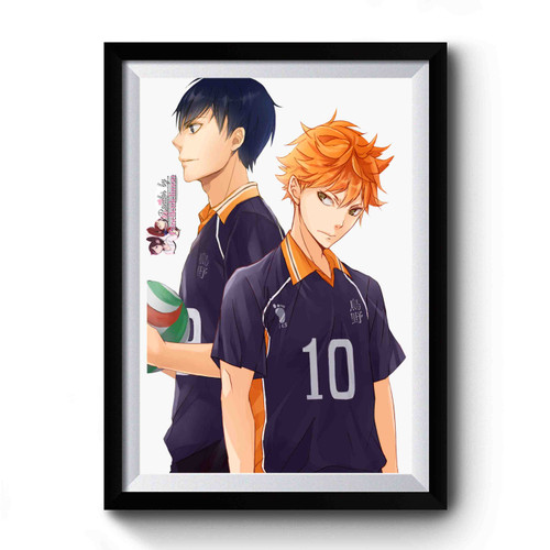 Haikyuu Hinata And Kageyama Premium Poster