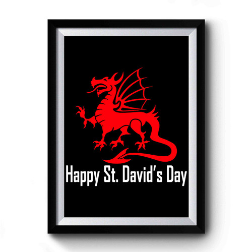 Happy St David's Day Premium Poster