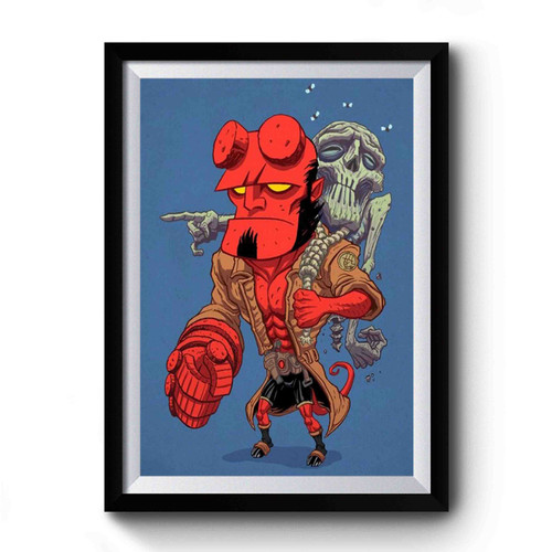 Hellboy And The Corpse Premium Poster