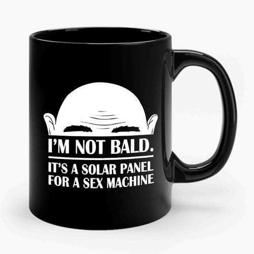 Bald Hair Loss Balding Solar Panel Ceramic Mug