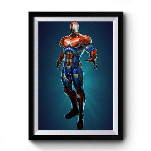Iron Man Custom Patriot Premium Poster