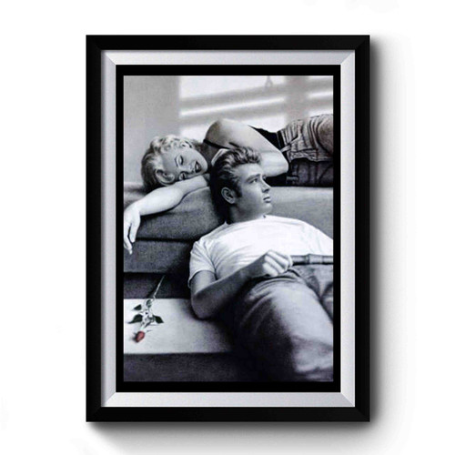 James Dean And Marilyn Monroe Premium Poster