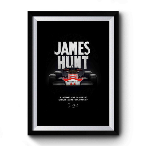 James Hunt Racing Premium Poster