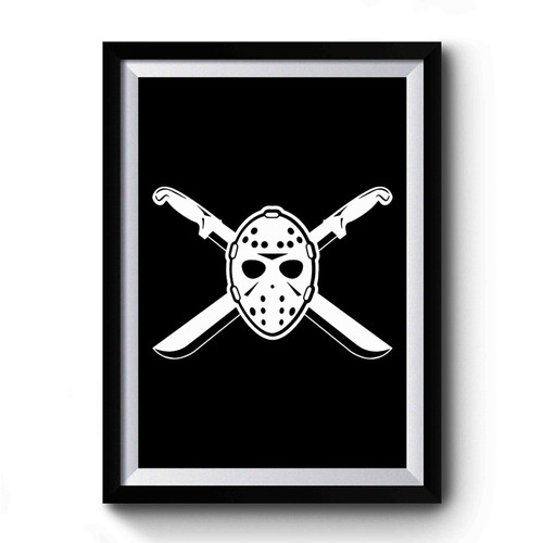 Jason Mask Horror Movie Premium Poster