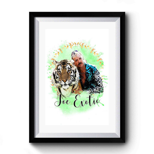 Joe Exotic Tiger King Watercolor Premium Poster