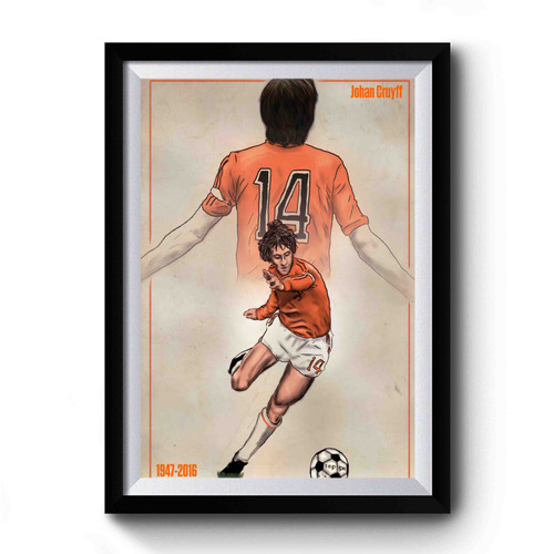 Johan Cruyff on Behance Premium Poster
